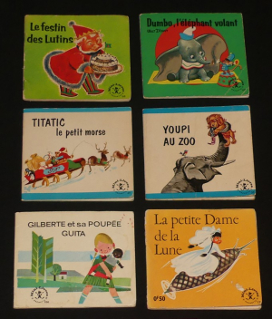 Six albums de la collection Mini-livres