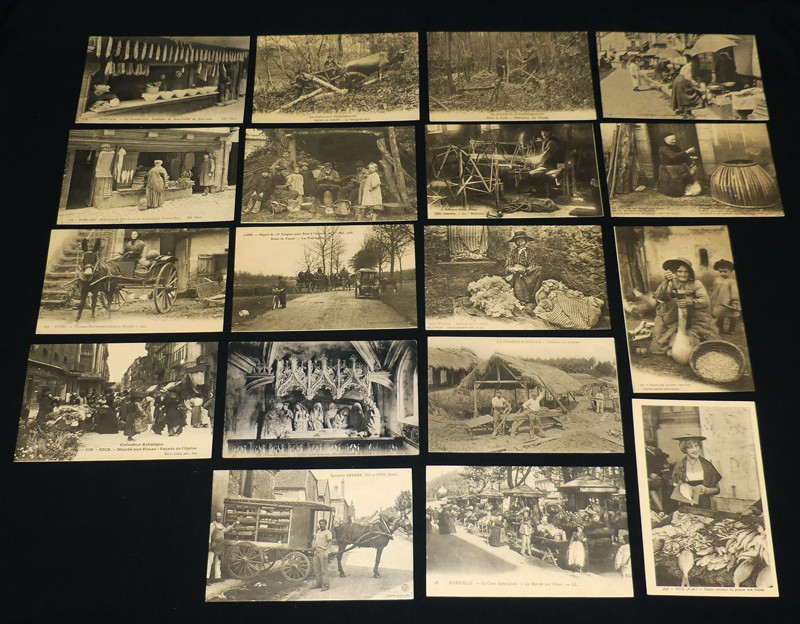 Lot de 71 reproductions de cartes postales anciennes : Collection 