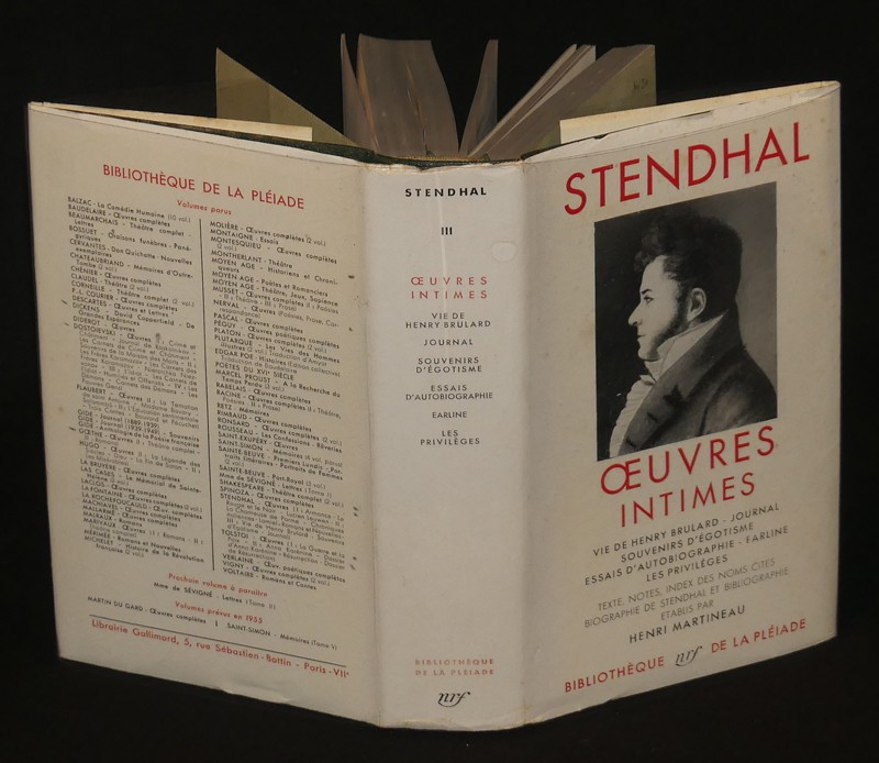 Oeuvres intimes de Stendhal (Bibliothèque de la Pléiade)