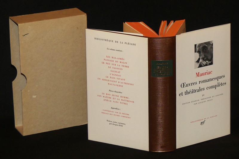 Oeuvres romanesques et théâtrales complètes, IV de Mauriac (§Bibliothèque de la pleiade)