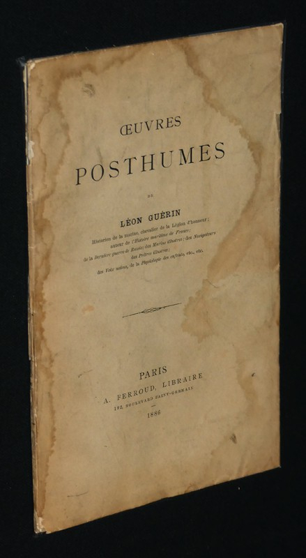 Oeuvres posthumes de Léon Guérin