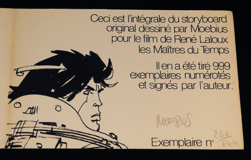 Moebius storyboard les maitres du temps