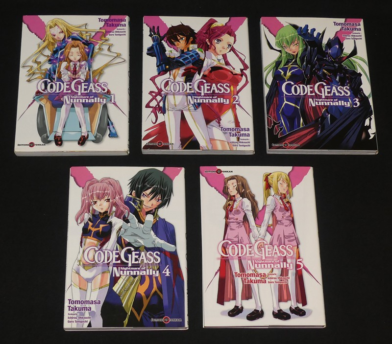 Code Geass-Nightmare of Nunnally, 5 volumes