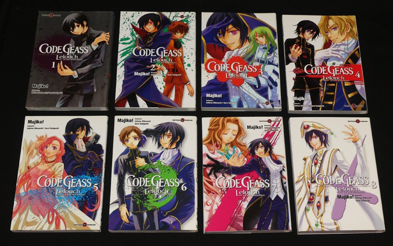 Code Geass-Lelouch of the rebellion 8 volumes