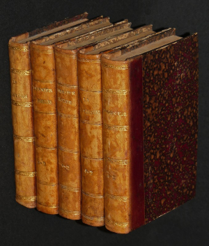 Lot de 5 romans de Fenimore Cooper : Bas-de-Cuir - La Longue-Carabine - Le Corsaire Rouge - Le Dernier des Mohicans - Le Cratère