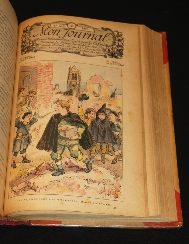 Mon journal 1918 Recueil illustré pour les enfants de 8 à 12 ans.