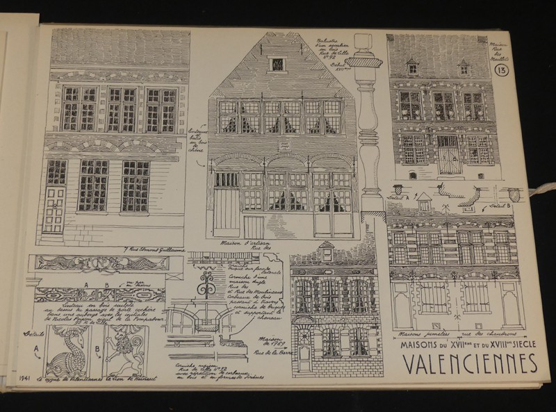 Albert Laprade Croquis,  4 albums sur la France, Nord, Est, Sud, Centre