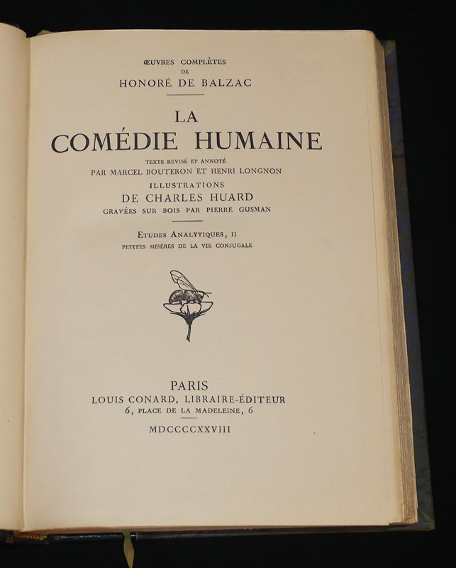 La Comédie Humaine : Etudes analytiques (2 volumes)