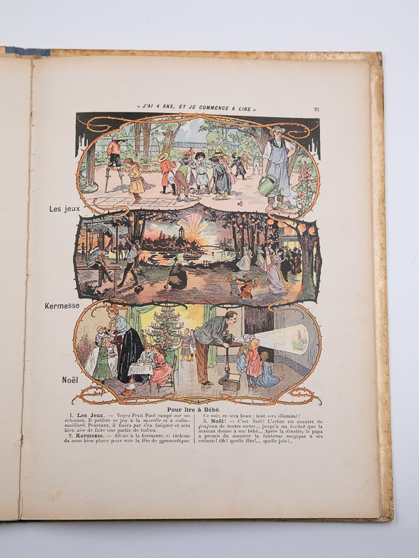 J'ai 4 ans et je commence à lire dans l'A, B, C