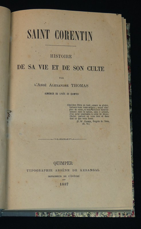 Saint Corentin : Histoire de sa vie et de son culte