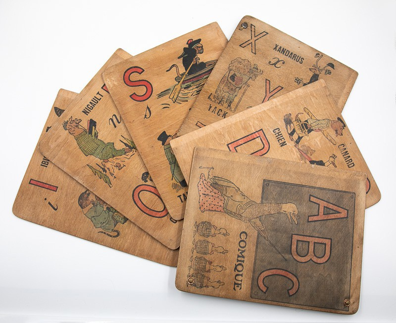 ABC Comique. Imprimé sur bois.