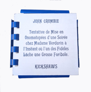 Tentative de mise en Onomatopées d'une soirée chez Madame Verdurin à l'instant ou l'un des Fidèles Lâche une Grosse Faribole.