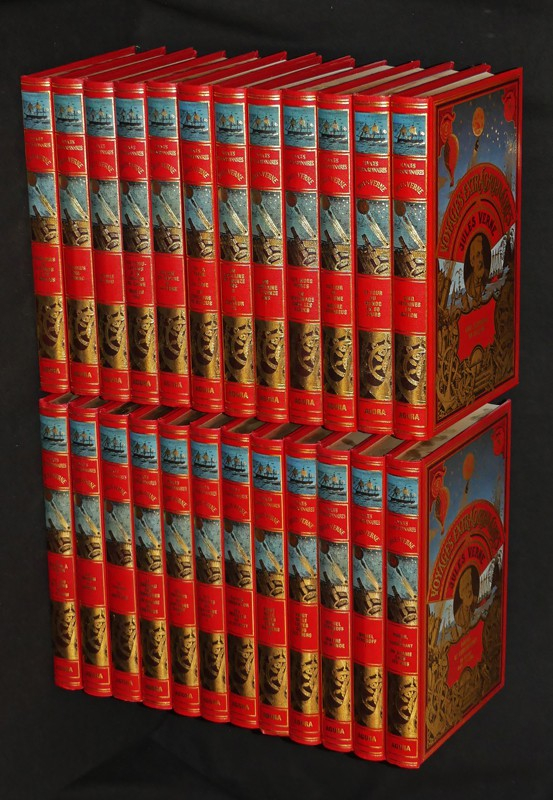 Les Oeuvres de Jules Verne (ensemble complet en 24 volumes)