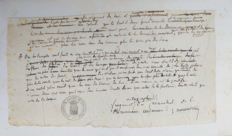 Paul et Virginie et la Chaumière Indienne et fragment autographe de Bernardin de Saint-Pierre