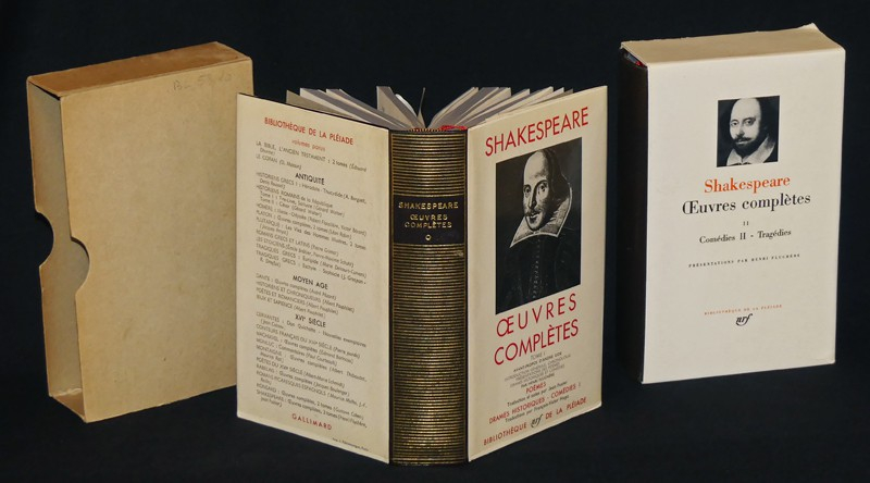 Oeuvres complètes de Shakespeare, Tomes 1 et 2 (Bibliothèque de la Pléiade)