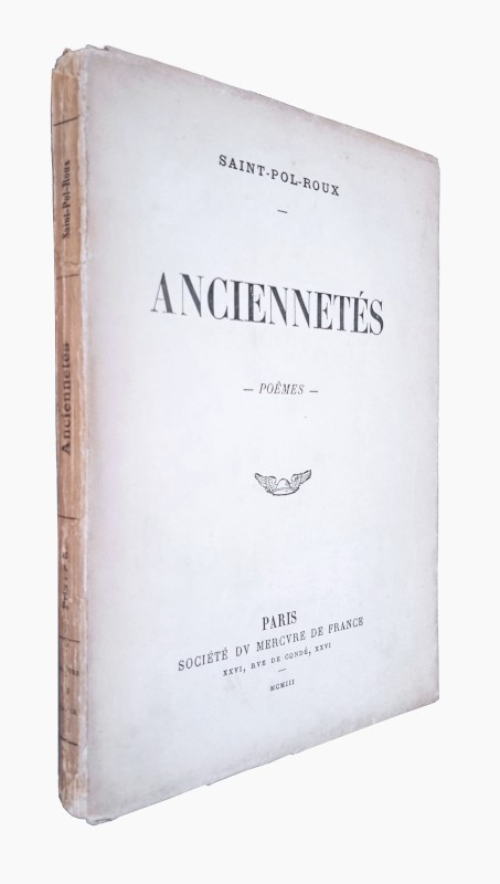 Anciennetés - poèmes -