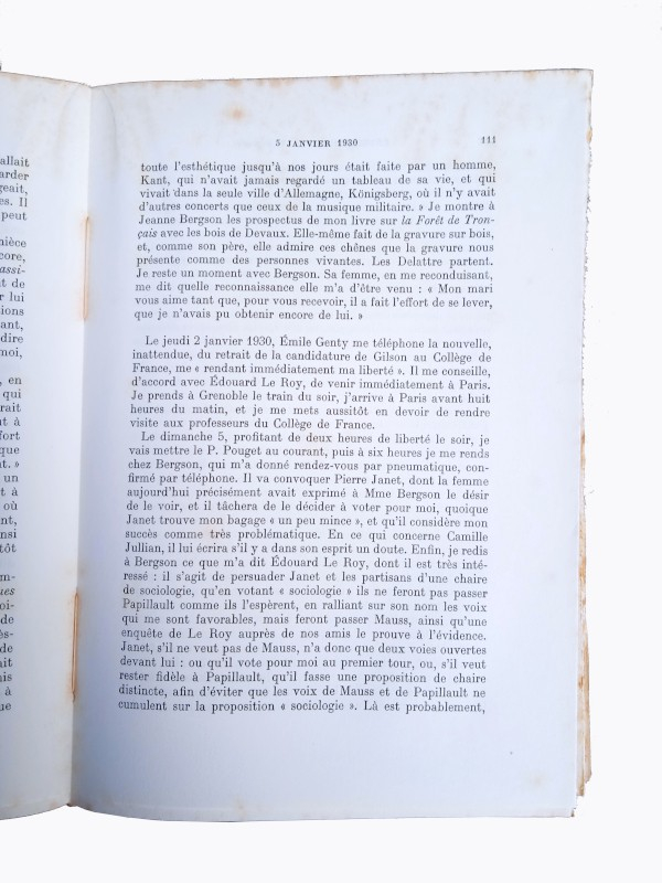 Entretiens avec Bergson